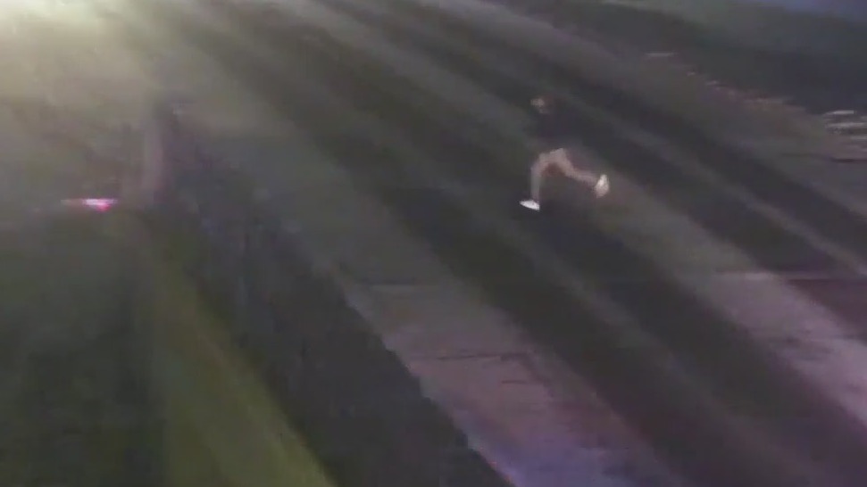Man runs across I-94 during police chase